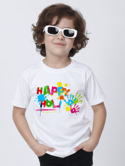 Stylish Holi Kid’s T-Shirt | Indrajeet Print