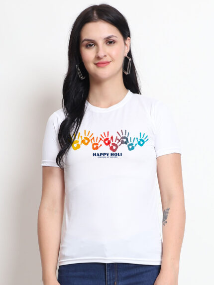 Lot’s of Colourful Hand Holi Women’s T-Shirt | Indrajeet Print