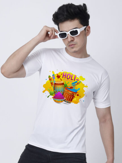 Holi Men’s T-Shirt | Indrajeet Print