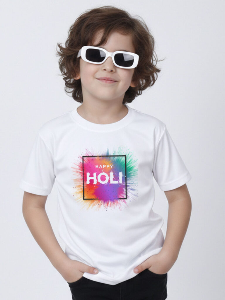 Splashing Colour Holi Kid's T-Shirt