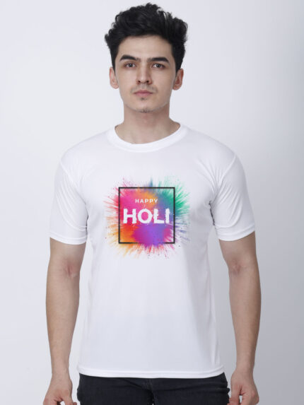 Splashing Colour Holi Men’s T-Shirt | Indrajeet Print