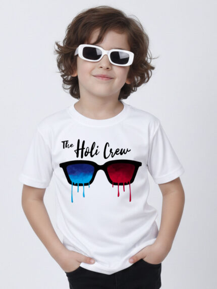 The Holi Crew Kid’s T-Shirt | Indrajeet Print