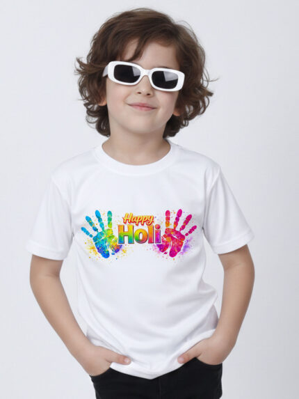 Happy Holi Kid’s T-Shirt | Indrajeet Print