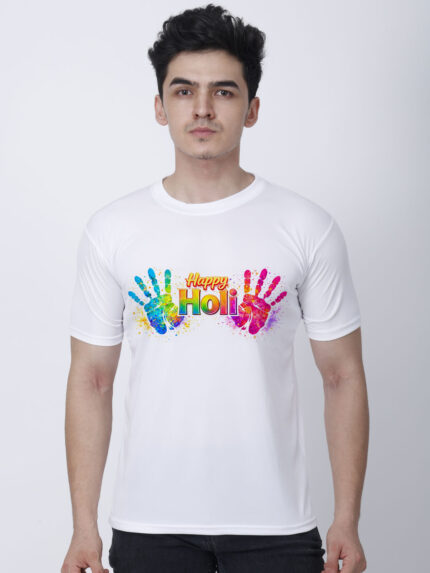 Happy Holi Men’s T-Shirt | Indrajeet Print